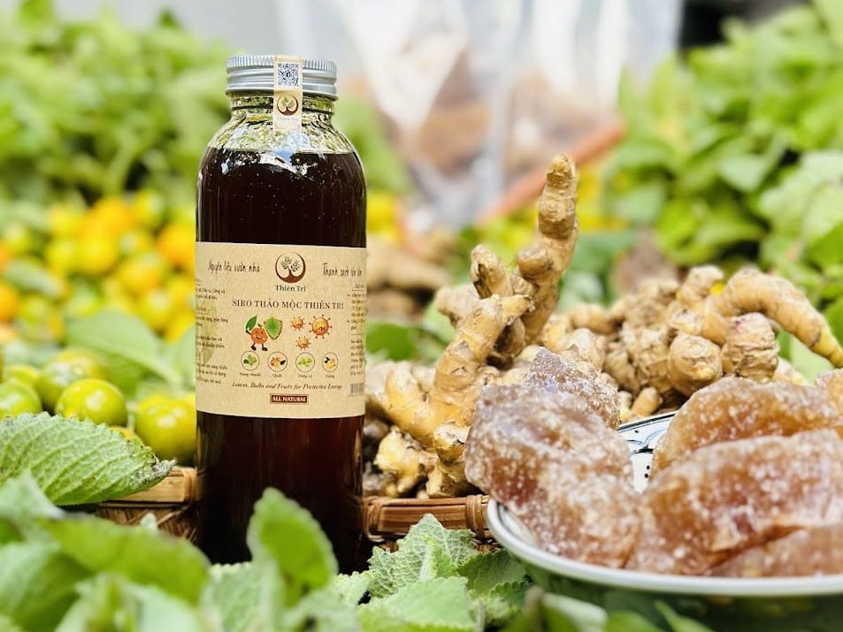 Siro Thảo mộc Húng Chanh