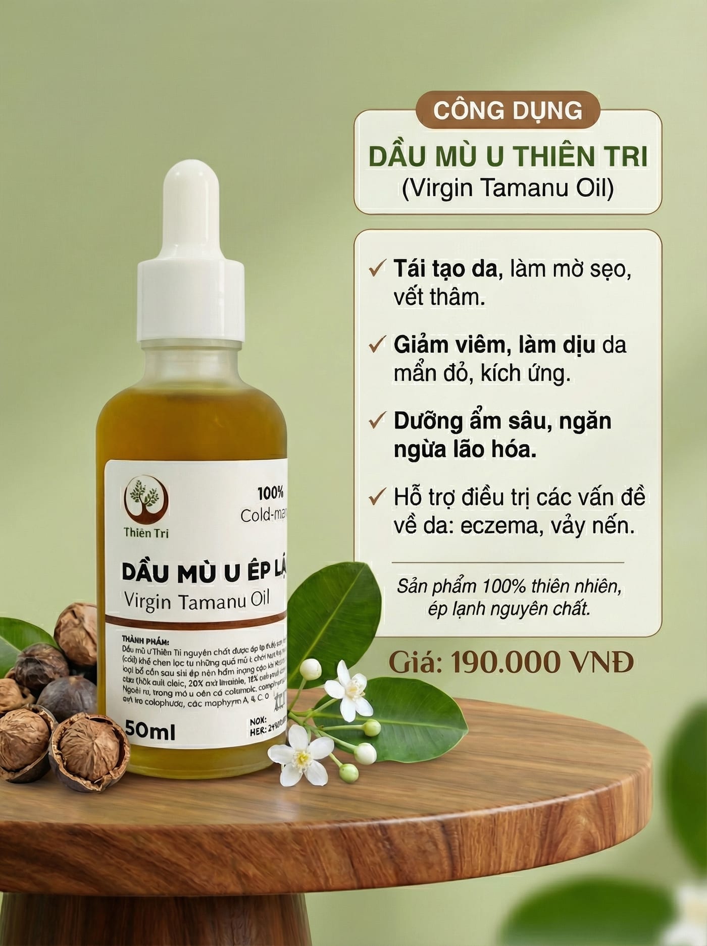 Dầu Mù U Ép Lạnh